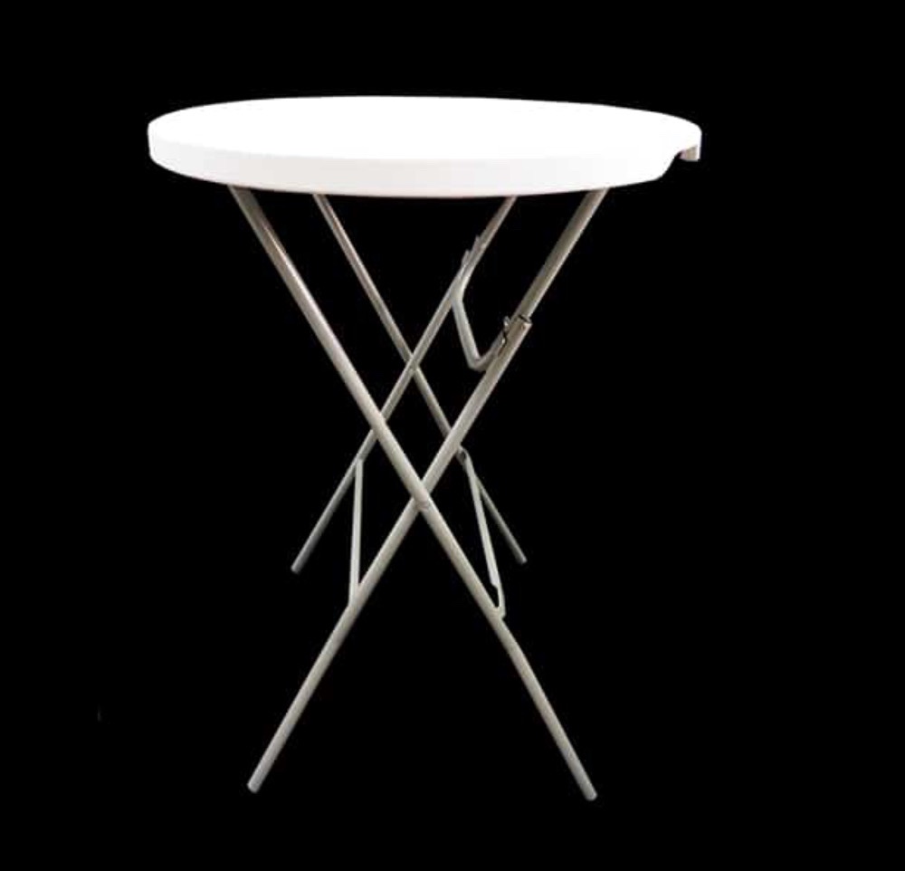 High Fold up Plastic Cocktail Tables 