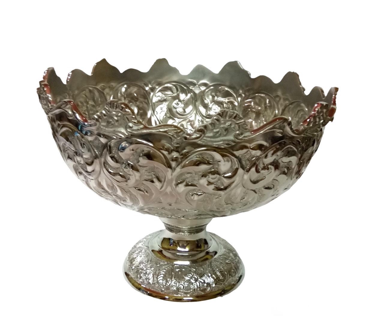 Silver Rimmed Champer Bowl (med) 