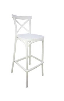 High Cross Back Cocktail Chair 