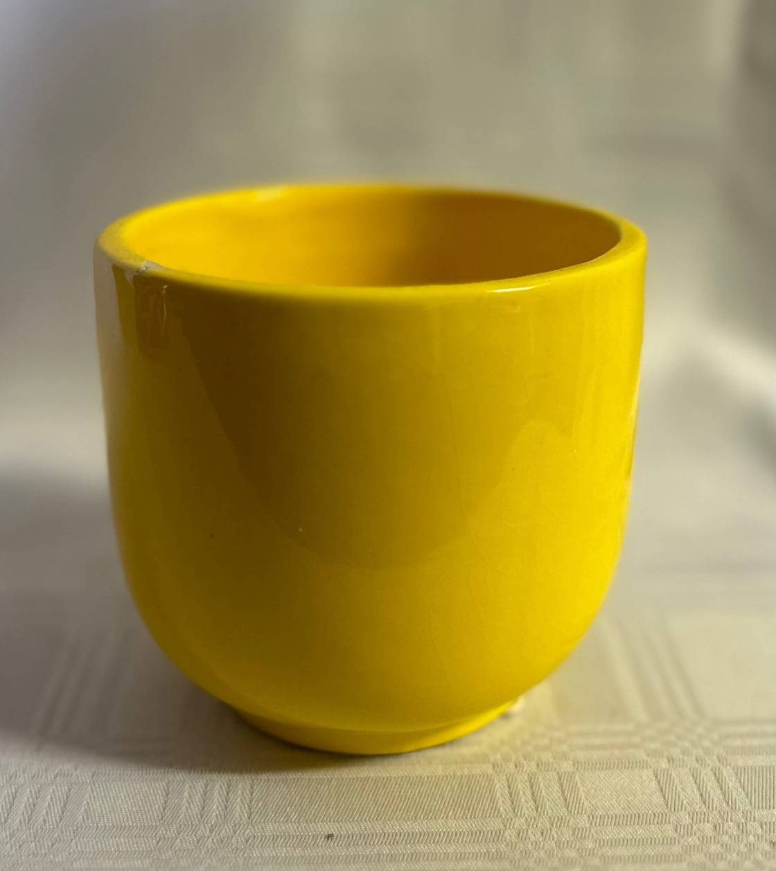 Yellow Ceramic Pot - small
