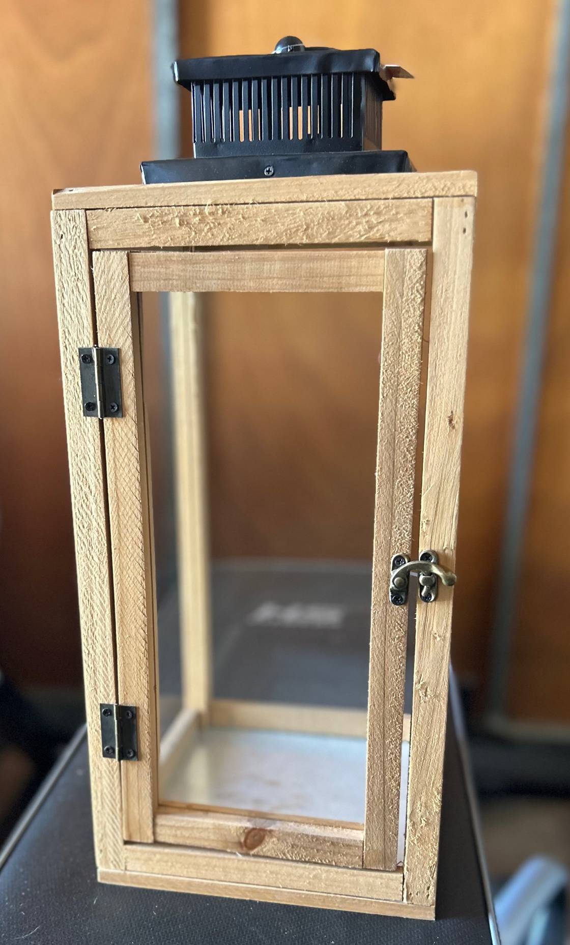 Wood & Metal Lantern 