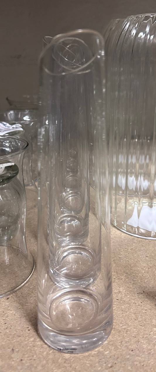 Variety of single glass vases 