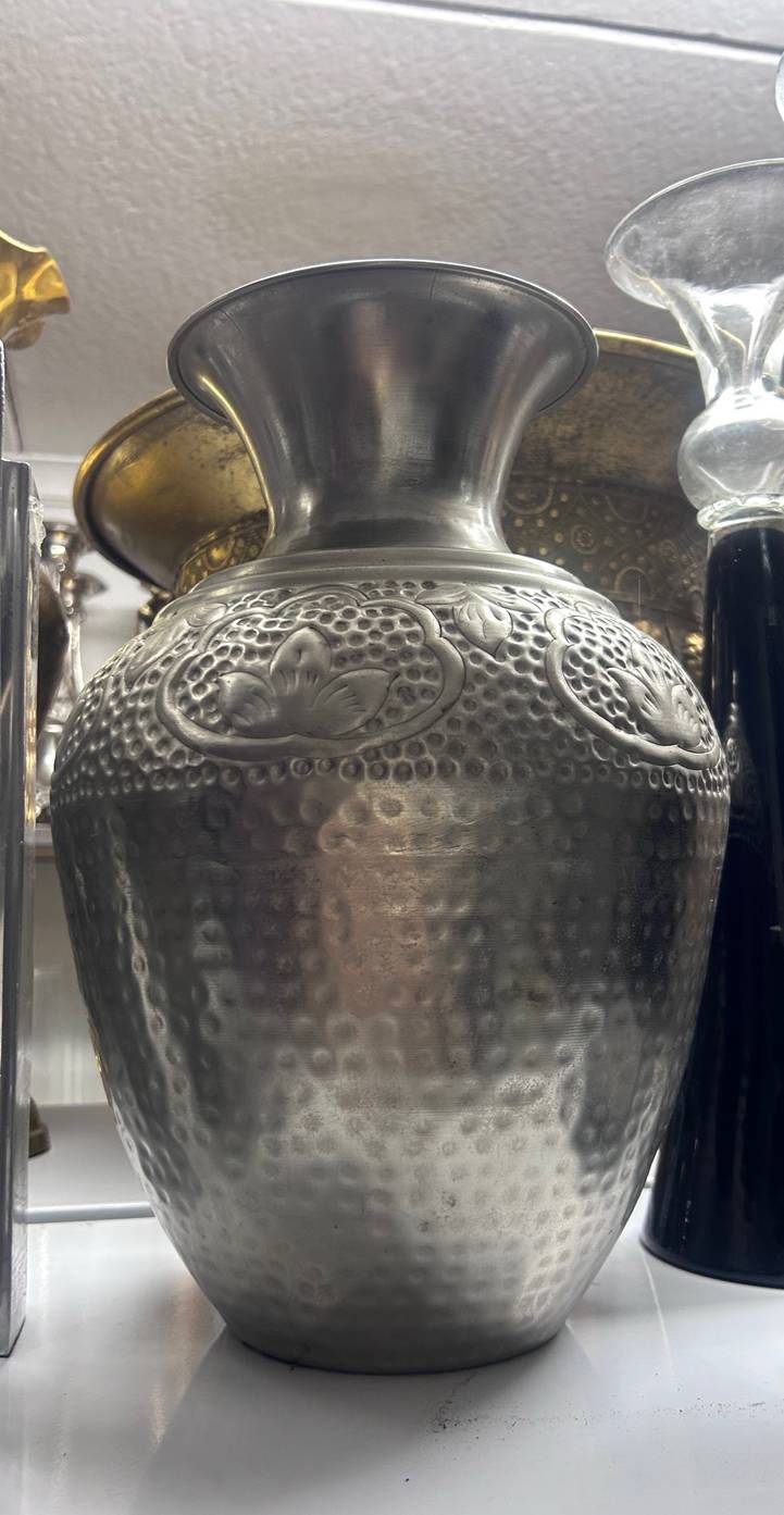 Silver/ metal vases