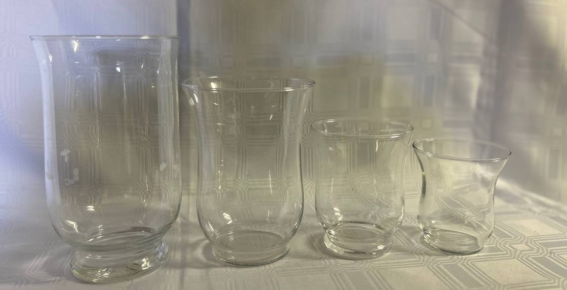 Hurricane Shade Glass Vase - variety 
