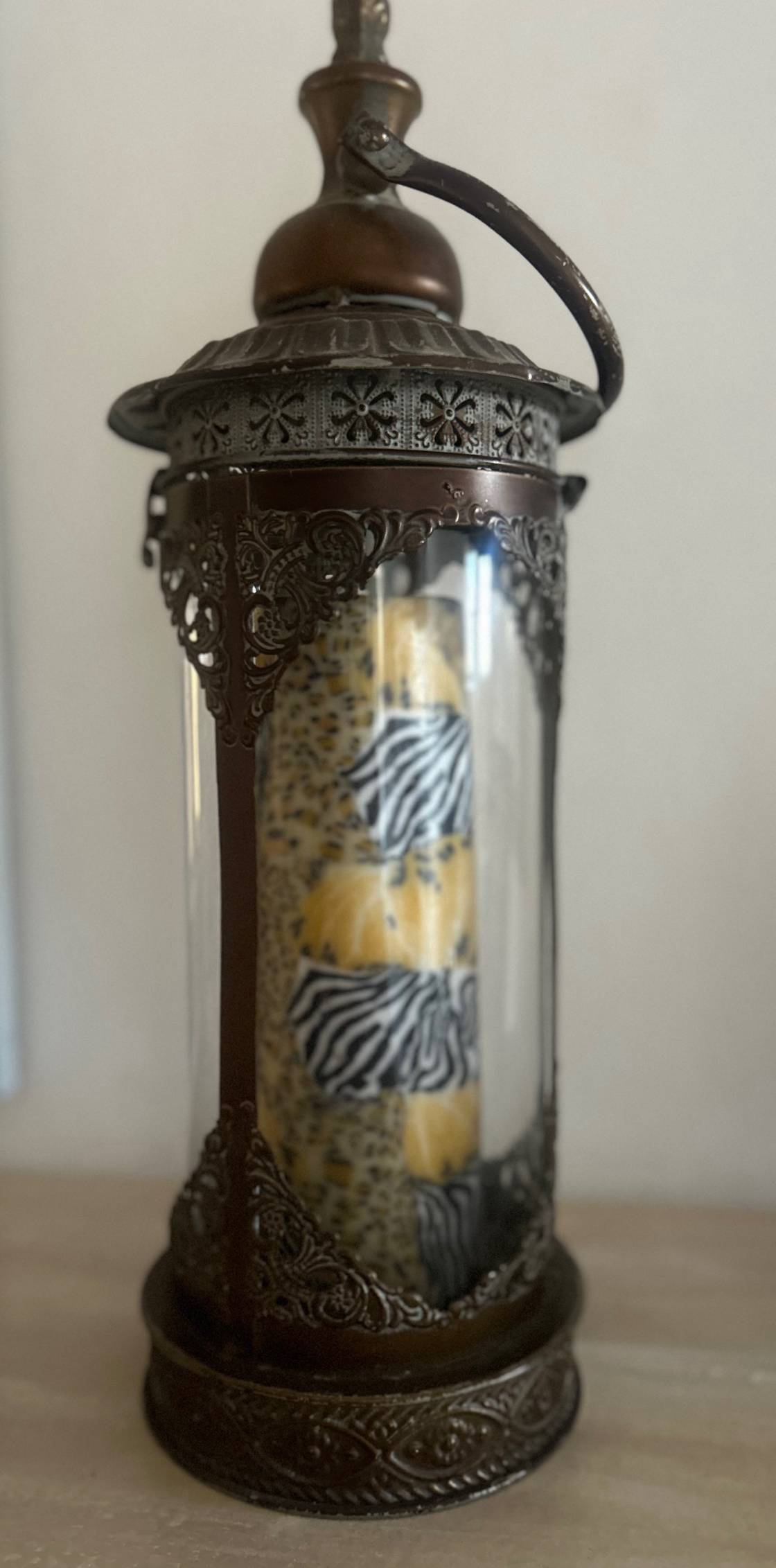 Victorian Glass Lantern 