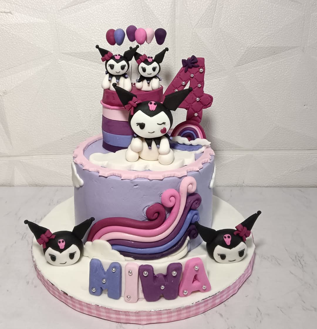 Kuromi Themed Cake 2