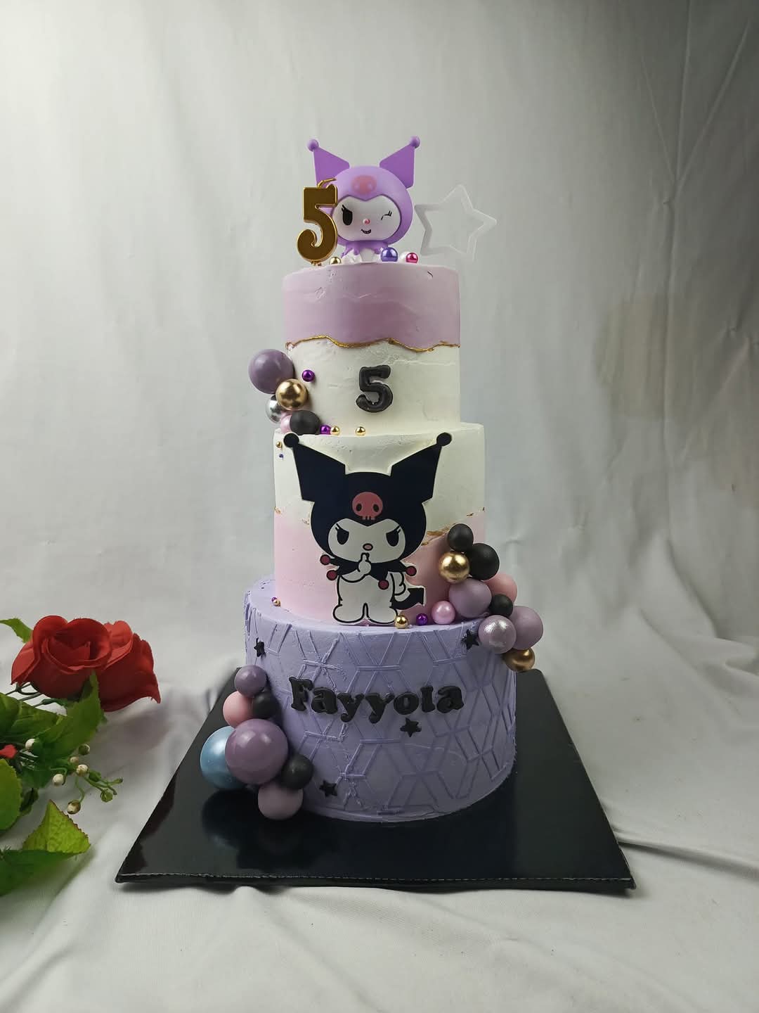 3 Tier - Kuromi Themed Cake