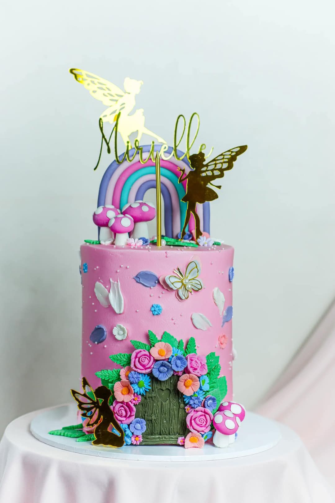 Fairy/Enchanted Garden Themed Cake 