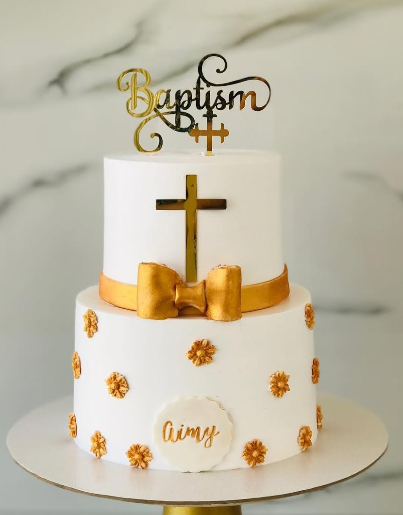 2 Tier - Christening Cake 