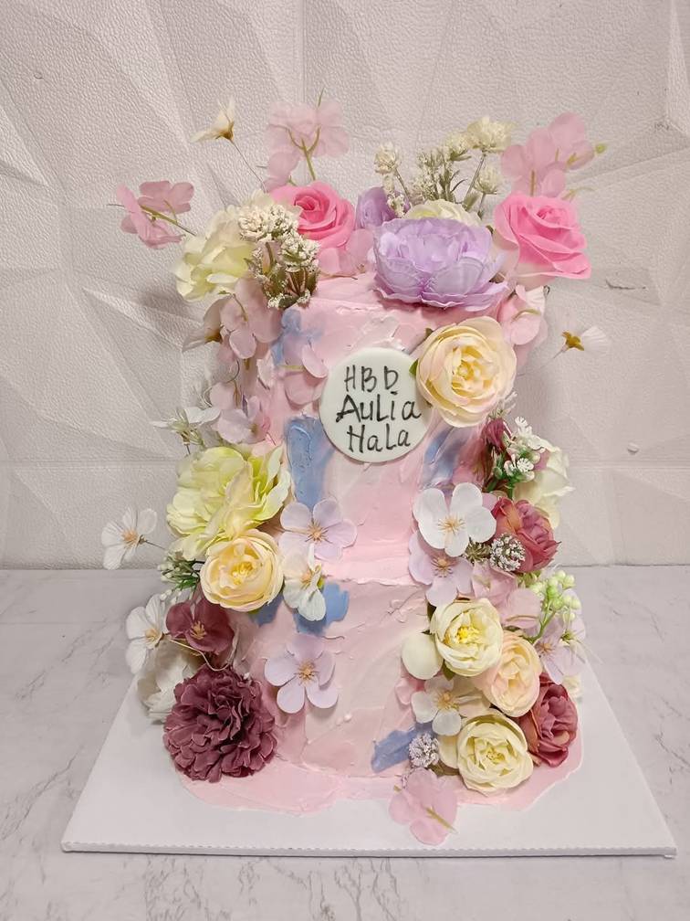 2 Tier - Floral Cake