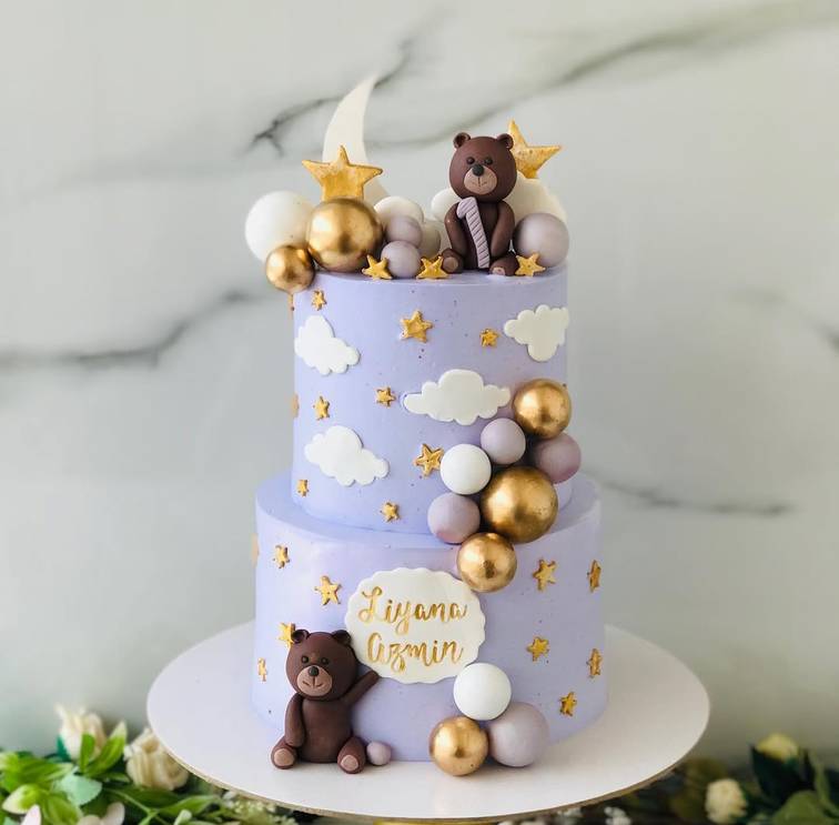 2 Tier - Christening Cake