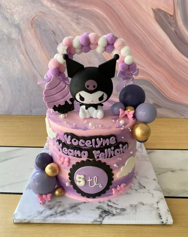 Kuromi Themed Cake 8