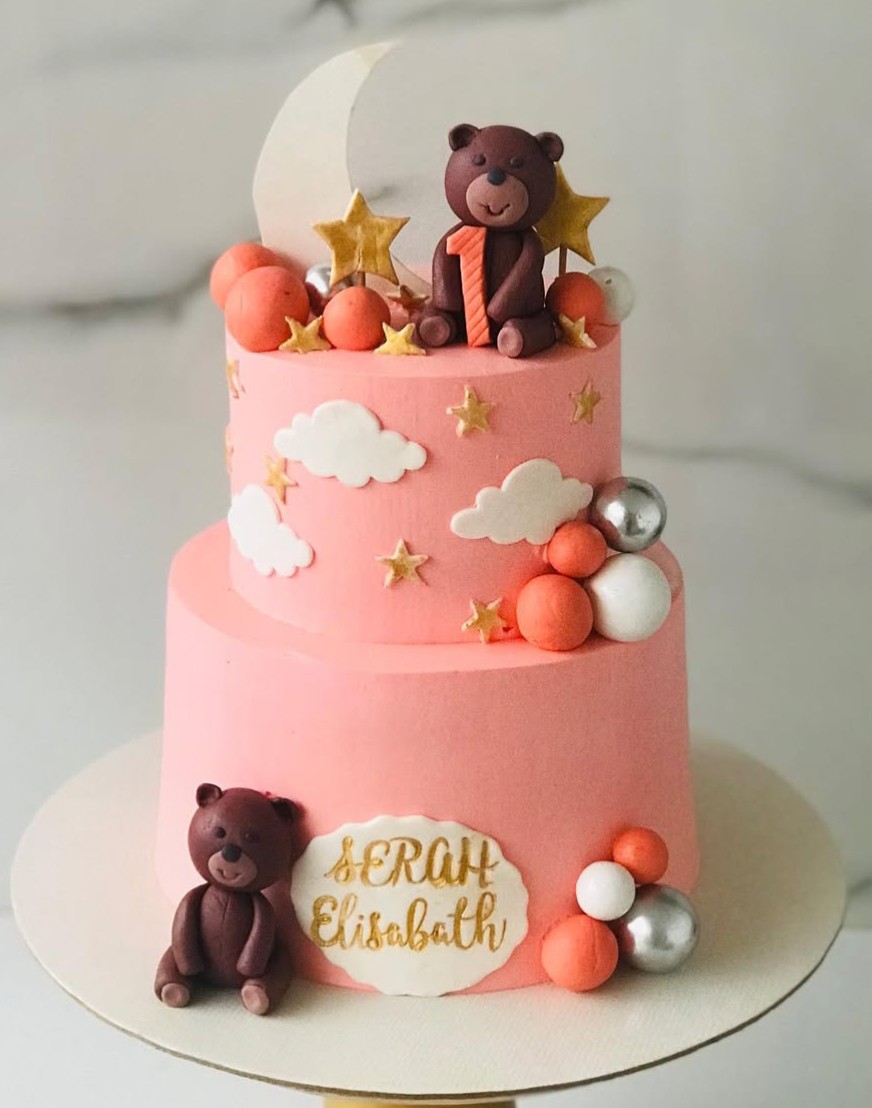 2 Tier - Christening Cake