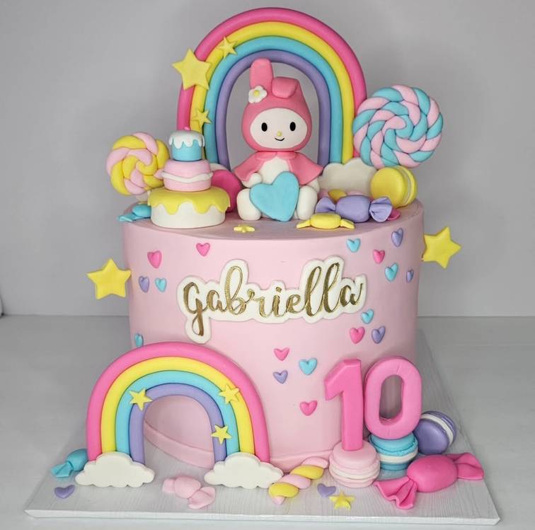 My Melody Themed Cake 