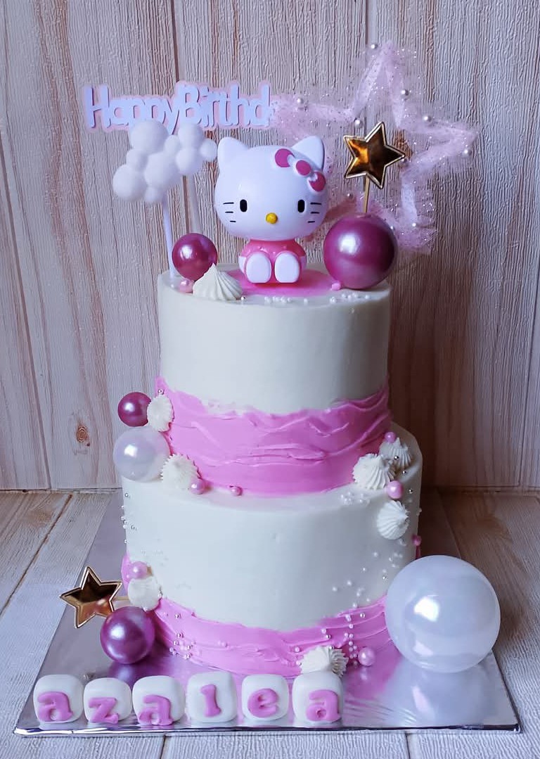 2 Tier - Hello Kitty Themed Cake 