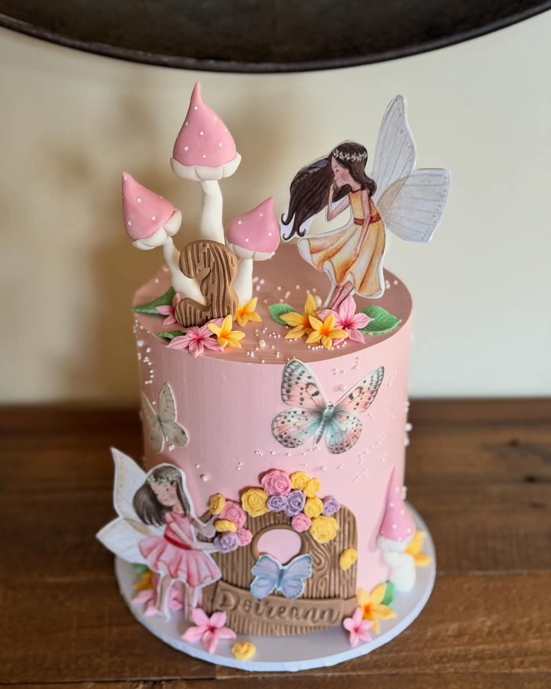 Fairy/Enchanted Garden Themed Cake 