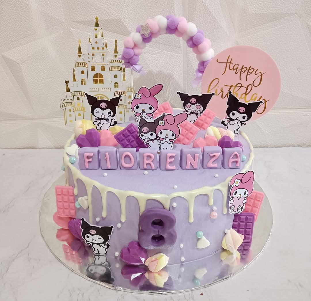 Kuromi & My Melody Themed Cake