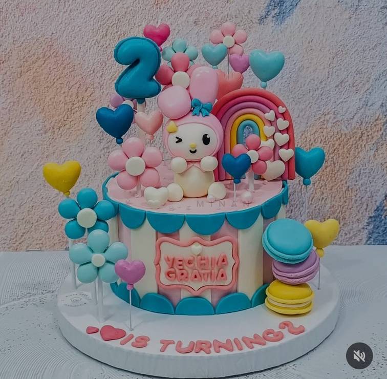 My Melody Themed Cake