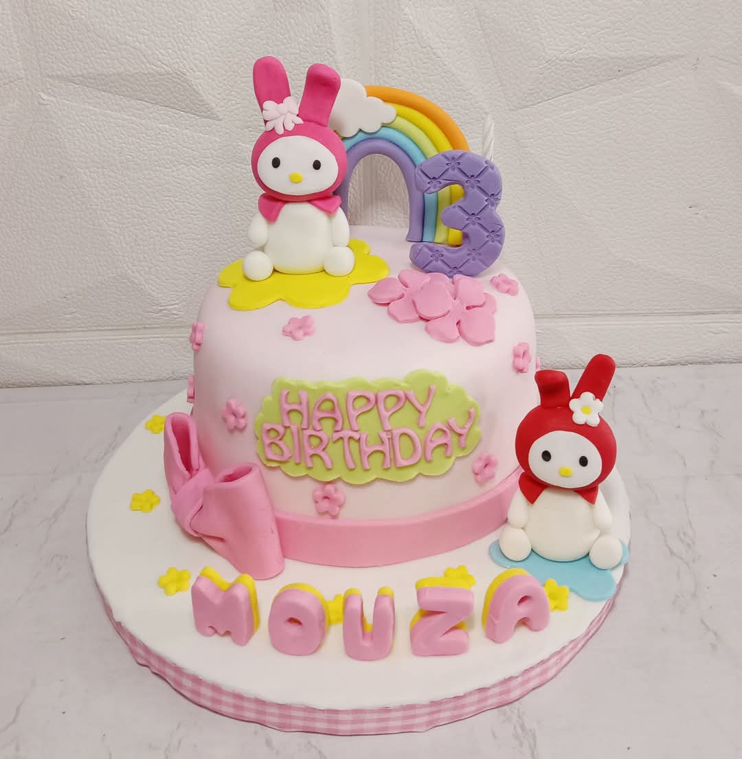My Melody Themed Cake 