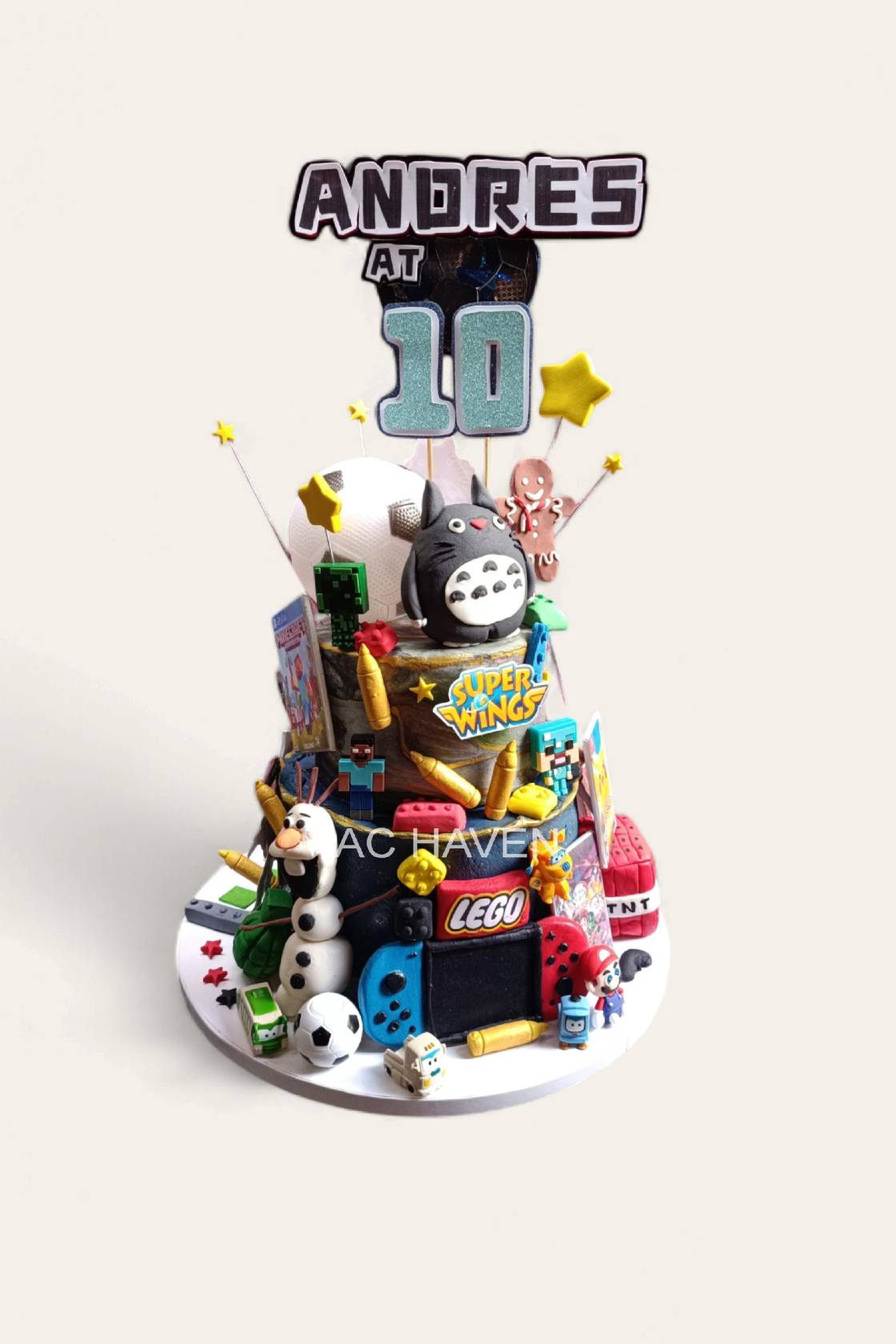 2 Tier Multi-Themed Cake