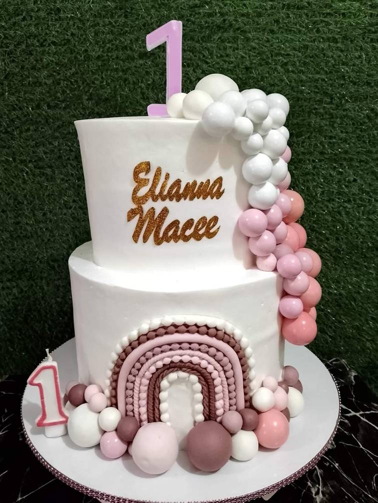 2 Tier - Christening Cake
