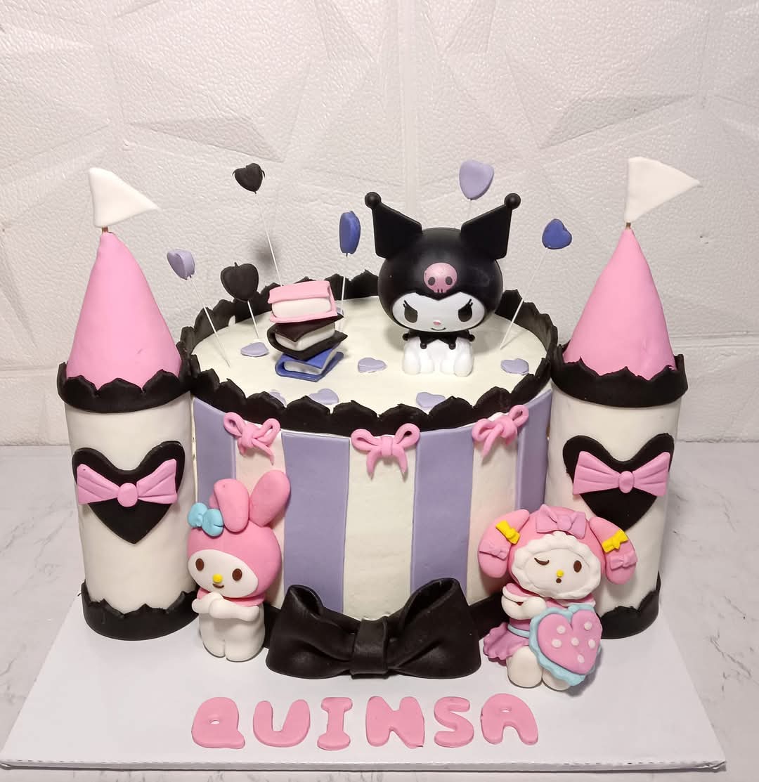 Kuromi & My Melody Themed Cake