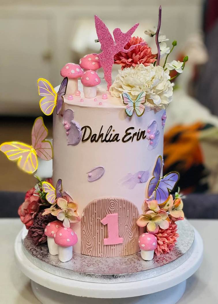 Fairy/Enchanted Garden Themed Cake